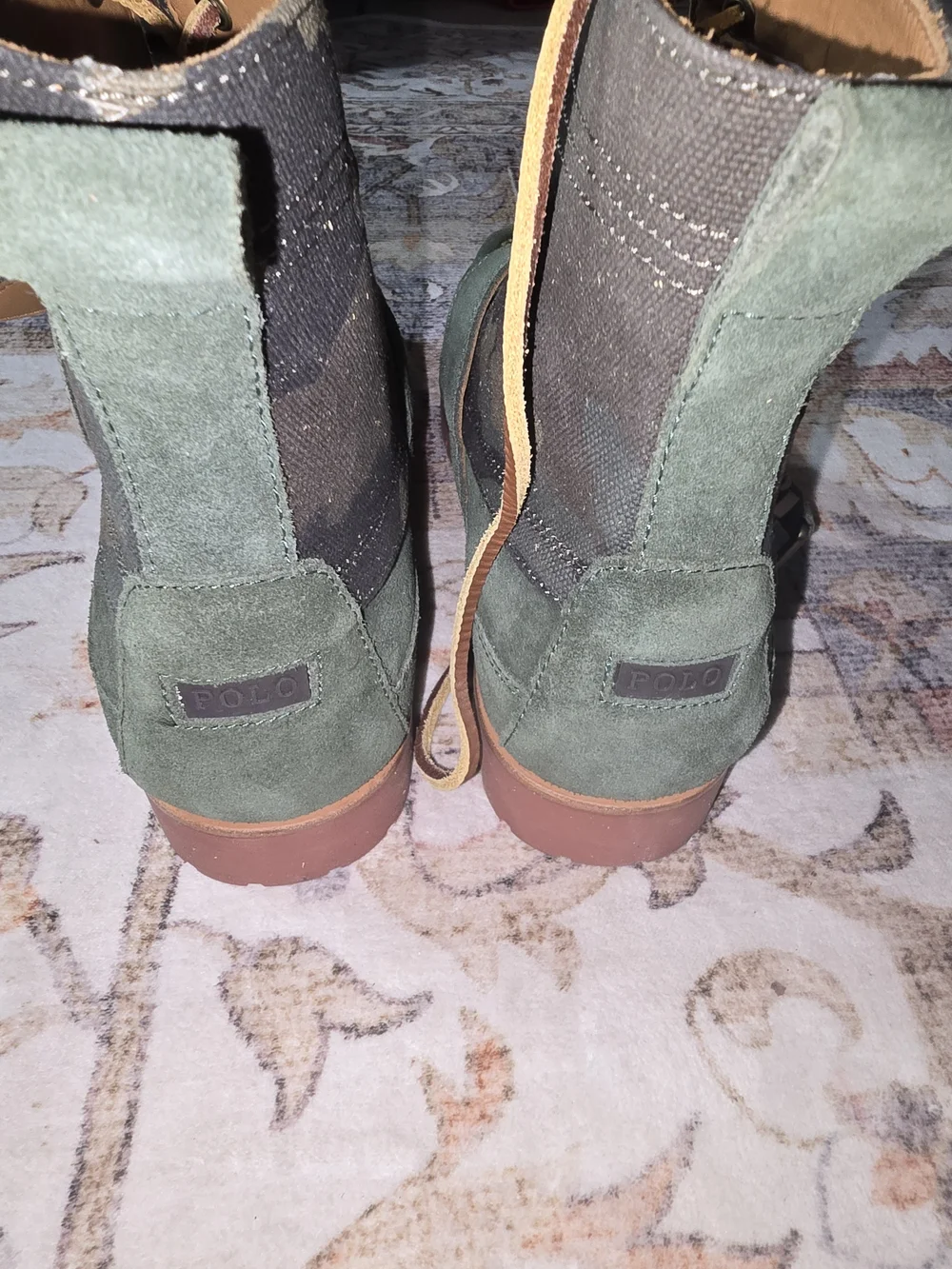 Polo Ralph Lauren olive suede